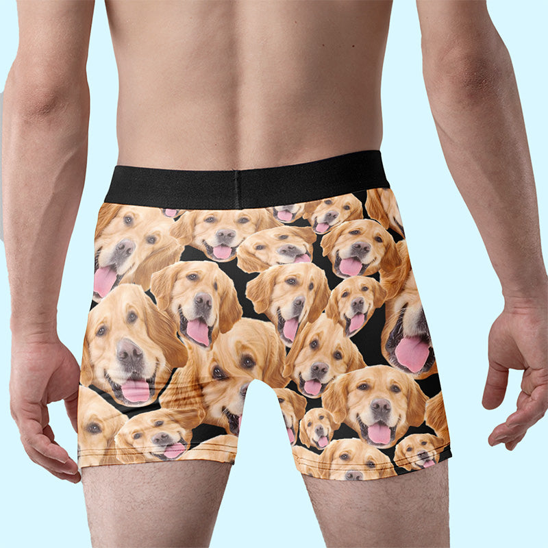 Custom Photo You're Mine - Dog & Cat Personalized Custom Boxer Briefs, Men's Boxers - Gift For Pet Owners, Pet Lovers