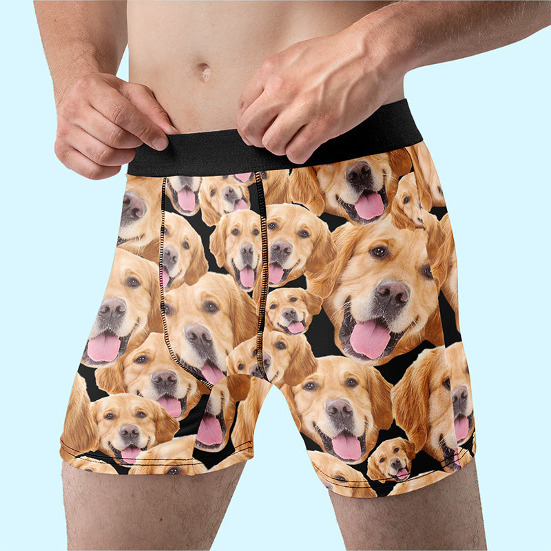 Custom Photo You're Mine - Dog & Cat Personalized Custom Boxer Briefs, Men's Boxers - Gift For Pet Owners, Pet Lovers