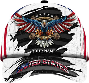 United States Eagle Patriot By Choice All Over Prints Classic Cap Celebrating 250 Years Of America 1776 2026 Adjustable Patriotic