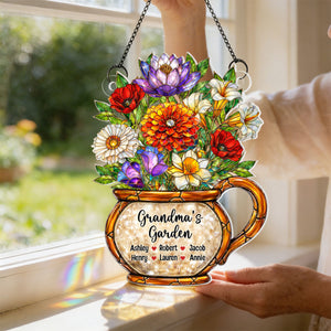 Grandma's Garden Birth Flowers - Personalized Suncatcher