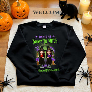Halloween Witch Besties Witch About Witches Matching Personalized Sweatshirt