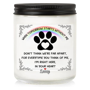 Memorial Gifts for Loss of Dog, Pet Loss Gifts, Sympathy Candle for Cats Dog Passing Away, Rainbow Bridge, Bereavement Remembrance Grief Condolence for Pet Lovers