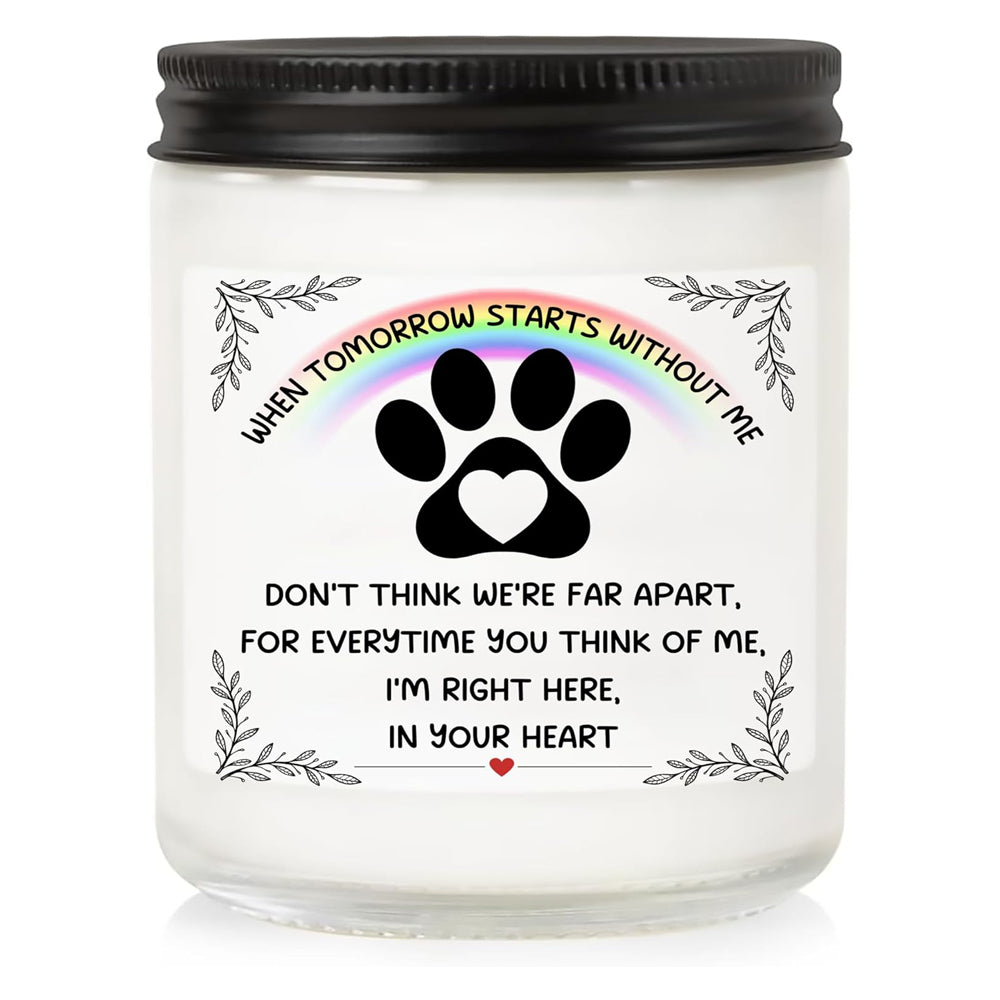 Memorial Gifts for Loss of Dog, Pet Loss Gifts, Sympathy Candle for Cats Dog Passing Away, Rainbow Bridge, Bereavement Remembrance Grief Condolence for Pet Lovers
