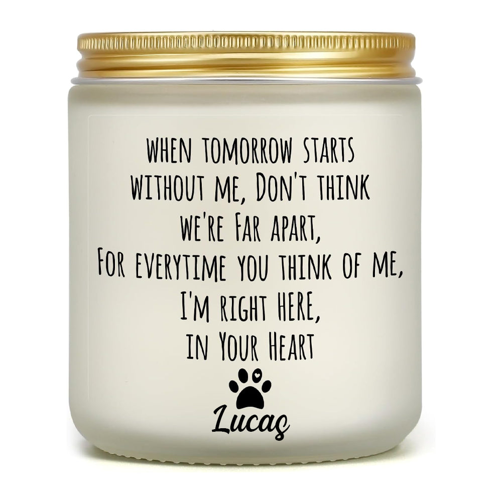 Dog Memorial Gifts for Loss of Dog, Pet Loss Gifts, Sympathy Candle for Cats Doggie Passing Away, Bereavement Remembrance Grief Condolence Present for Pet Lovers Friends Families in Memory of Doggie