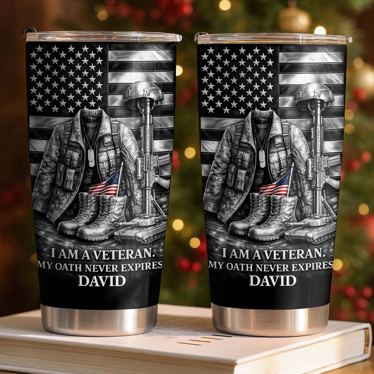 I Am A Veteran, My Oath Never Expires Tumbler, Gift For Veterans And Military