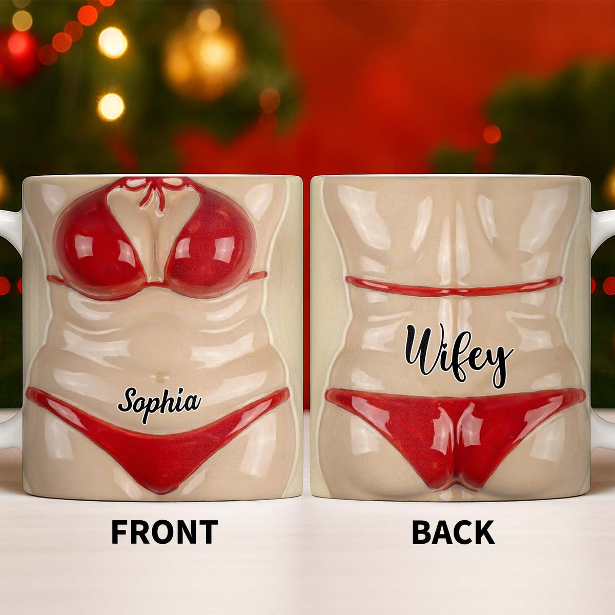 Personalized Coffee Cup, Gift For Christmas Lovers and Holiday Enthusiasts Fun and Flirt Valantine Gift For Boyfriend Gift For Husband