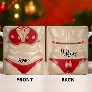 Personalized Coffee Cup, Gift For Christmas Lovers and Holiday Enthusiasts Fun and Flirt Valantine Gift For Boyfriend Gift For Husband