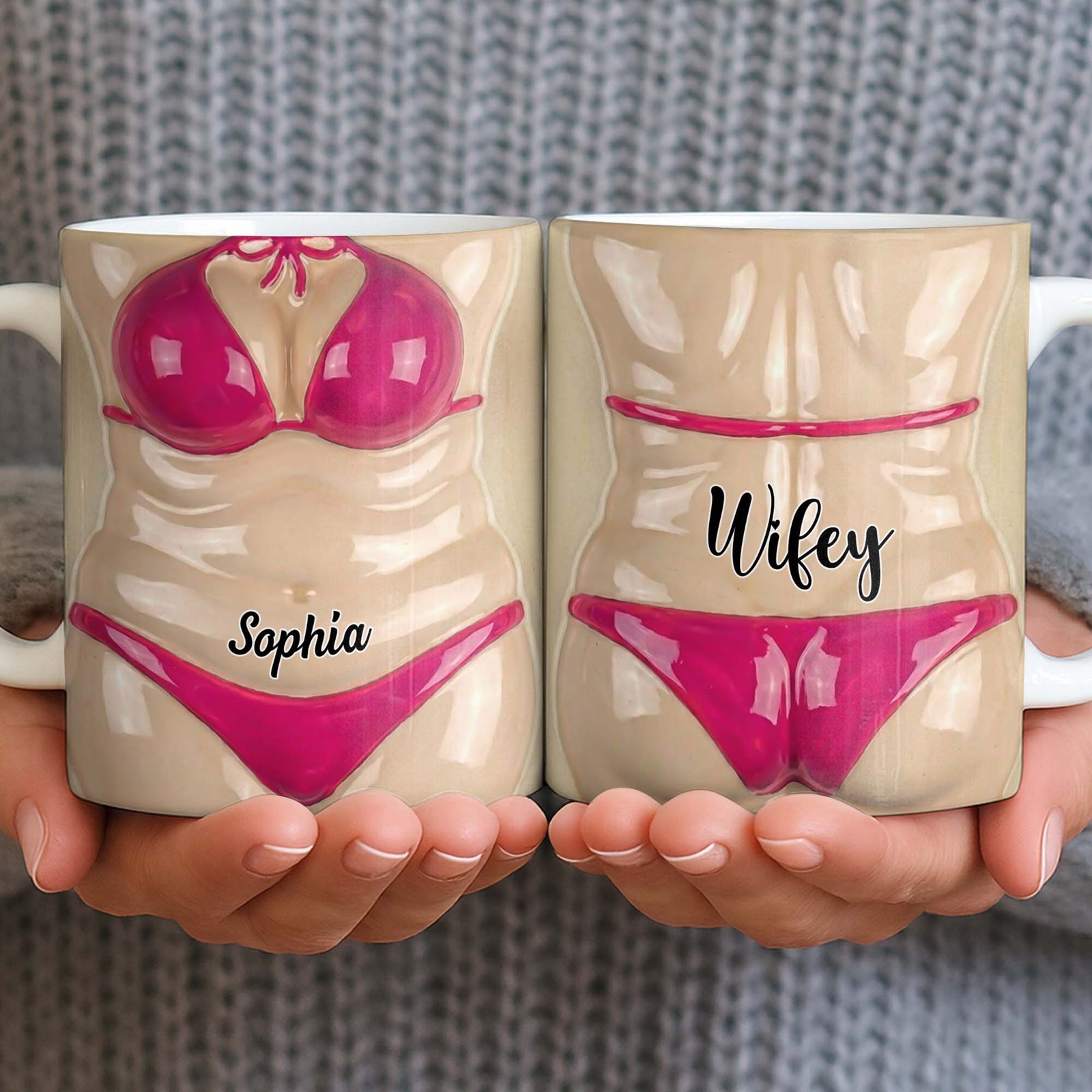 Personalized Coffee Cup, Gift For Christmas Lovers and Holiday Enthusiasts Fun and Flirt Valantine Gift For Boyfriend Gift For Husband