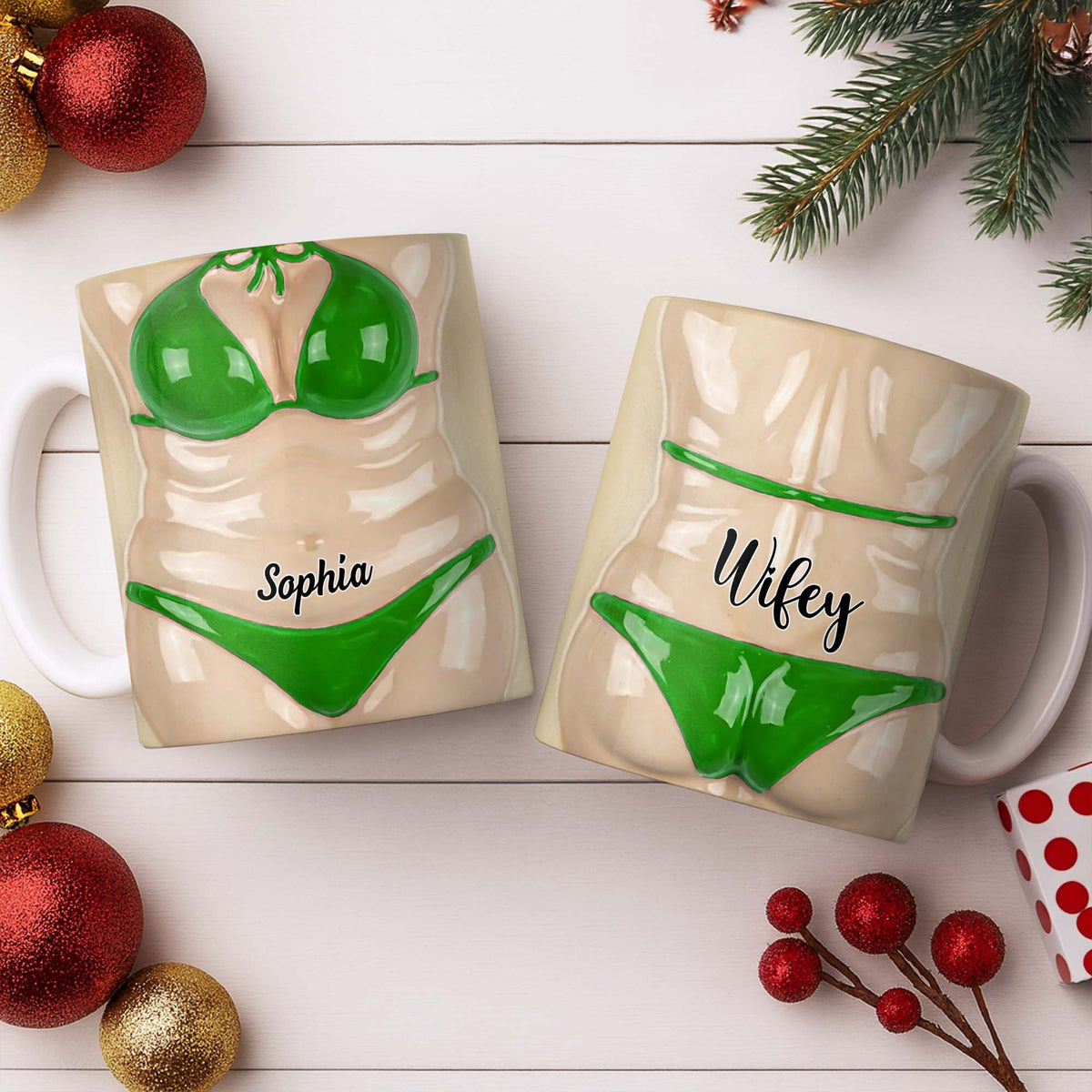 Personalized Coffee Cup, Gift For Christmas Lovers and Holiday Enthusiasts Fun and Flirt Valantine Gift For Boyfriend Gift For Husband
