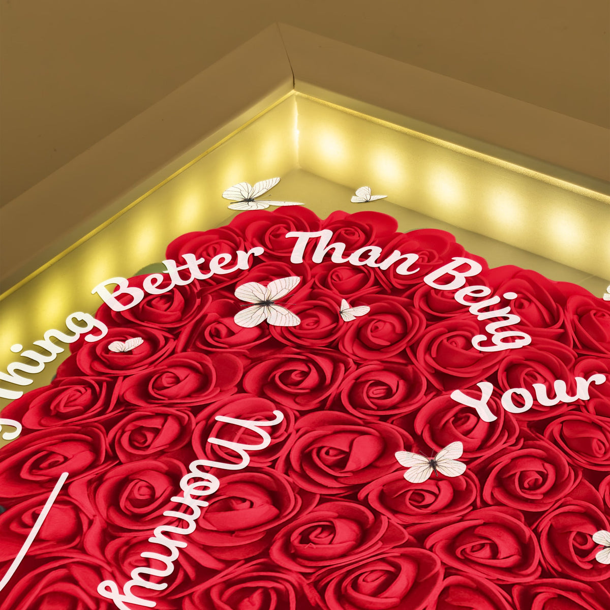 Watching You Be A Mom - New Mom Gifts For Daughter - Personalized Flower Shadow Box With Led Light Mom To Daughter Gift Birthday Gift For Her