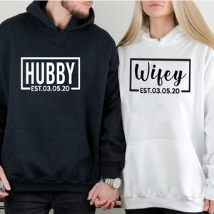 Wifey and Hubby Just Married - Personalized Apparel - Gift For Wife, Husband