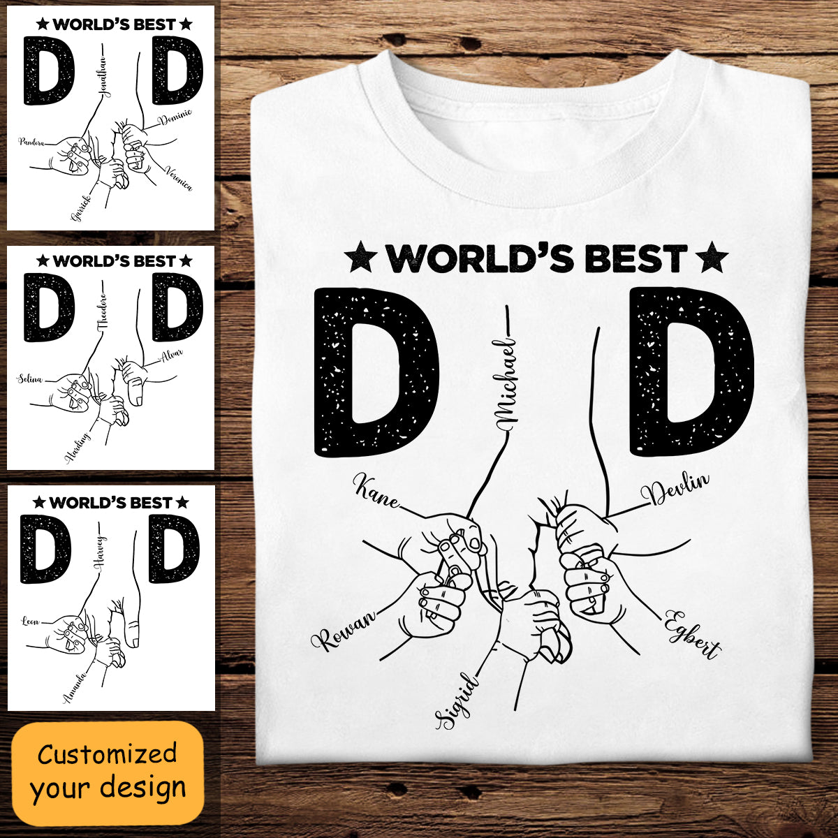 World's Best Dad - Personalized Apparel - Gift For Father, Grandpa, Father's Day Gift