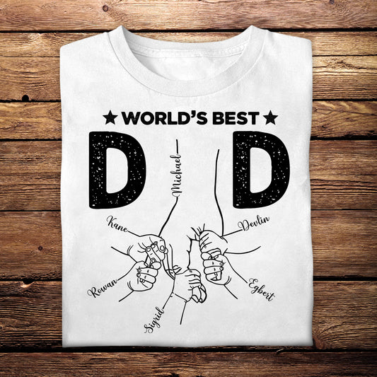 World's Best Dad - Personalized Apparel - Gift For Father, Grandpa, Father's Day Gift