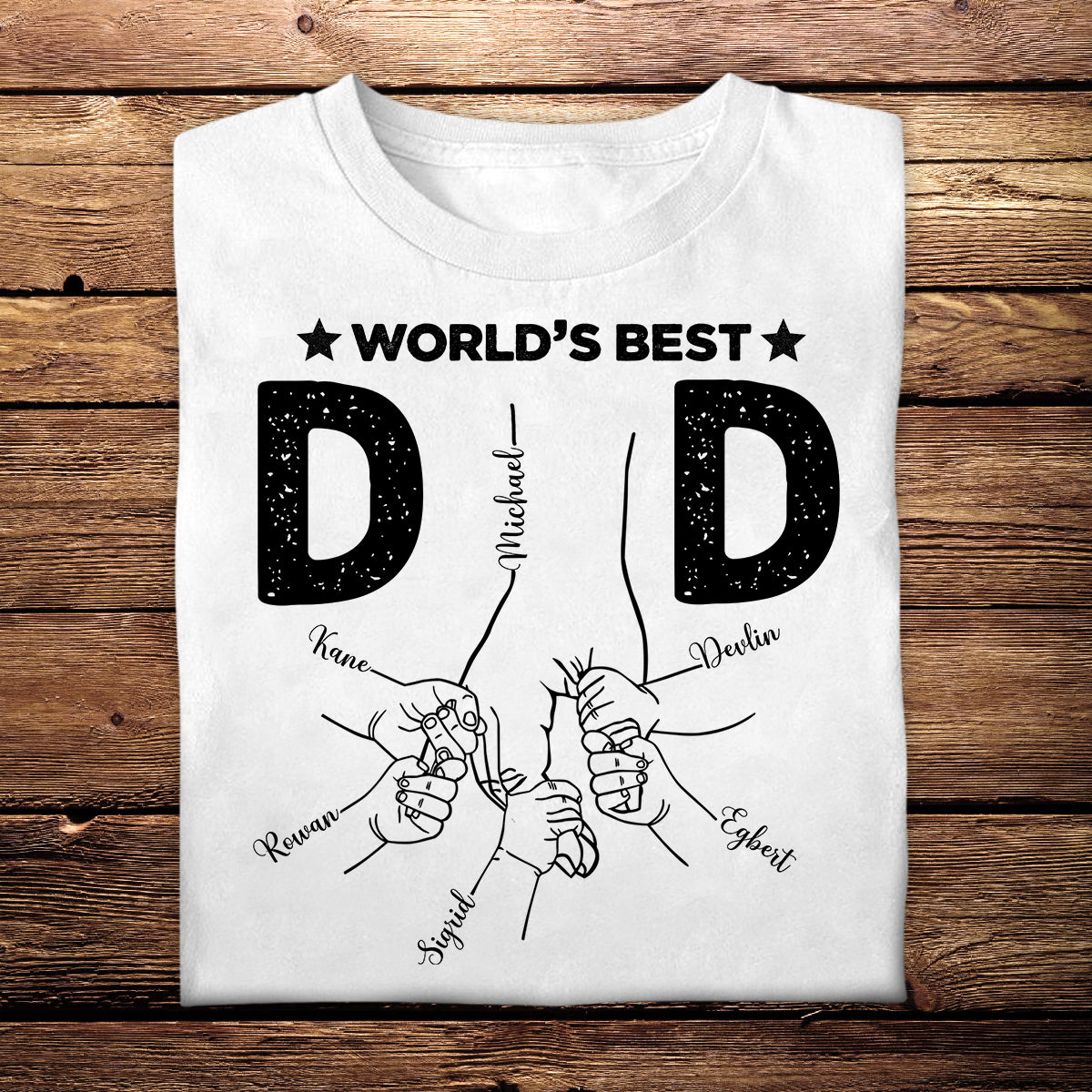 World's Best Dad - Personalized Apparel - Gift For Father, Grandpa, Father's Day Gift