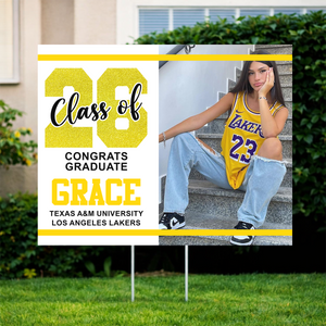 Glitter Class of 2026 Congrats Graduation Yard Sign Yellow.png