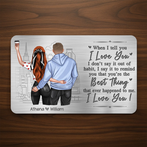 You're The Best Thing That Ever Happened To Me - Personalized Wallet Insert Card - Gift For Couple, Anniversary Gift, Valentine's Day Gift