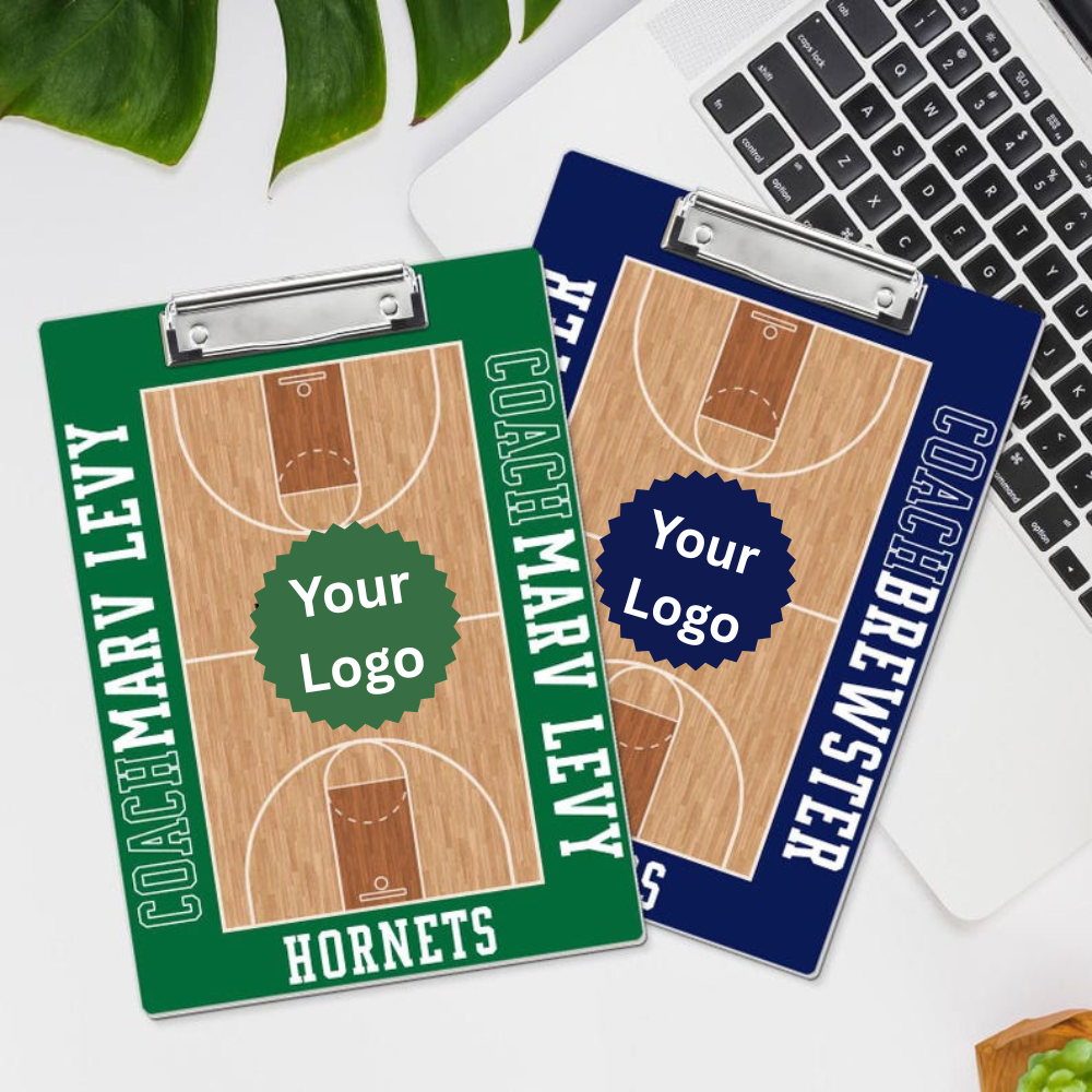 Personalized Basketball Coach Clipboard: Custom Team Logo, End of Season Gift