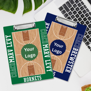 Personalized Basketball Coach Clipboard: Custom Team Logo, End of Season Gift