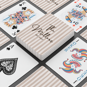 Personalized Family Name Playing Cards, Custom Last Name And Est Year Wedding Favor Decks, Wedding Gift For Couple, Special Gift For Friends a02a309e-a0fb-4928-ae79-c19403347745-3.png