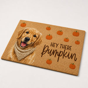 Custom Pet Portrait Fall Doormat – Hey There Pumpkin - Personalized Doormat a0357531-5522-467f-ae83-09e8f9498e9a.jpg