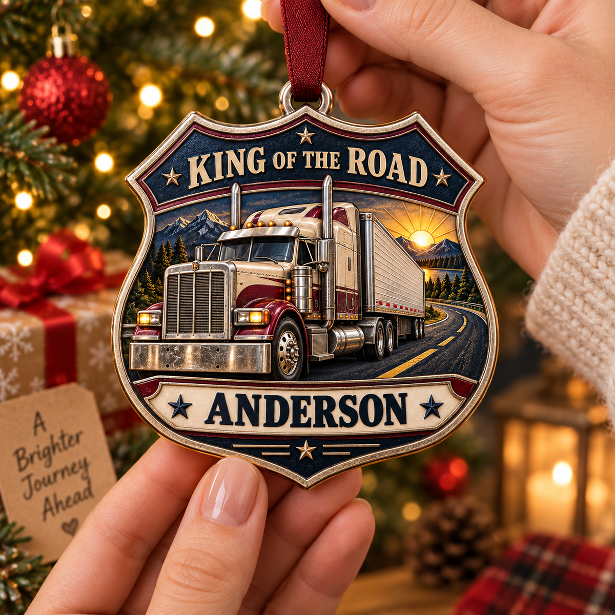 Personalized Truck Driver Christmas Gift - Custom Name King Of The Road Ornament a03ce0b8-eb10-4235-b87c-d3983952c3fc-Image-Sep-23-2026-10_34_45-AM-3-.png
