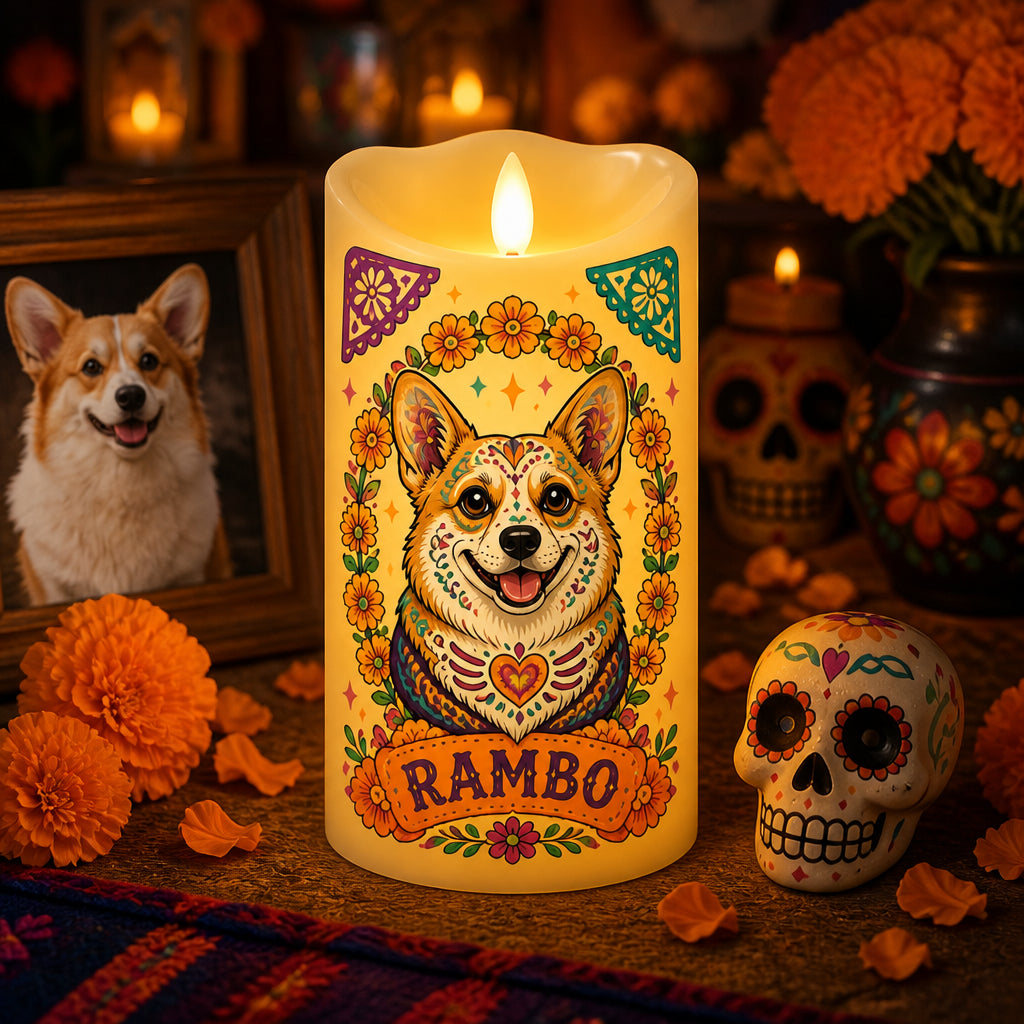 Day of the Dead Pet Photo Candle – Custom Portrait Flameless LED - Personalized Custom Led Flameless Candle a04504f5-2e26-4ac3-933b-67be64094628.jpg