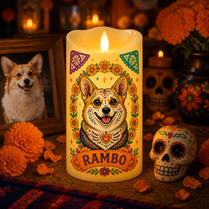 Day of the Dead Pet Photo Candle – Custom Portrait Flameless LED - Personalized Custom Led Flameless Candle a04504f5-2e26-4ac3-933b-67be64094628.jpg