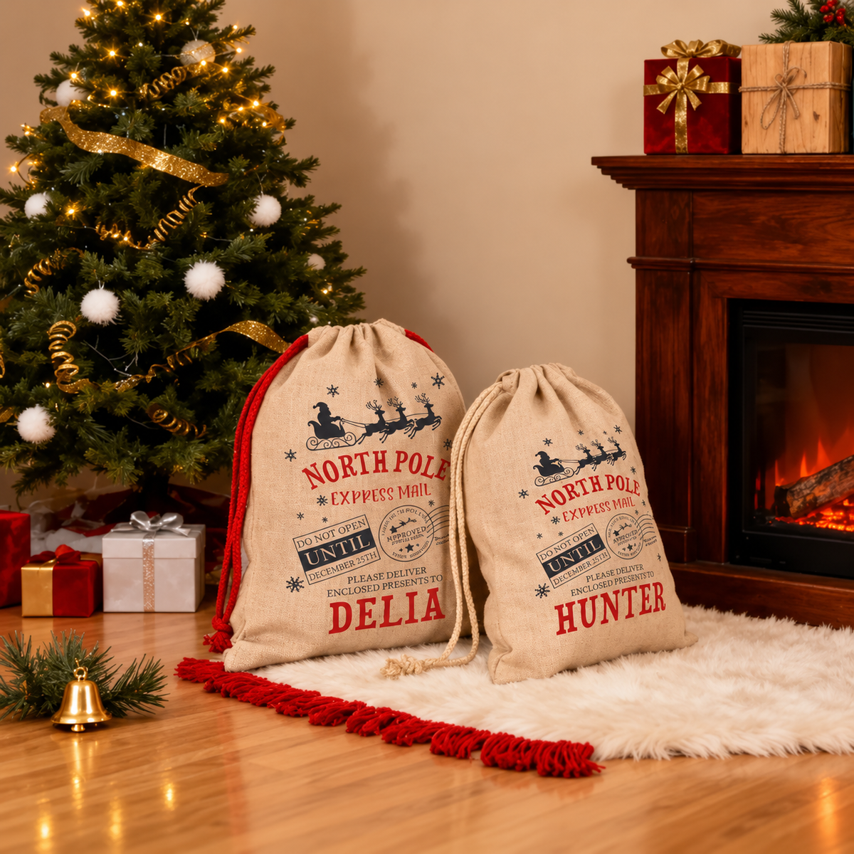 Personalized Large Santa Sack, Custom Christmas Gift Bag, North Pole Santa Sack, Holiday Presents Bag, Xmas Gift Bag, Special Delivery Bag, Gift For Kid a059aa6b-b404-4f72-8604-08d8645a9499-Hai-t-i-qu-Gi-ng-sinh-DELIA-HUNTER-4.png