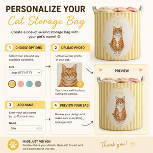 Custom Pet Portrait Laundry Hamper – Watercolor Cameo Wreath - Personalized Storage Bag a075e45c-d2f9-4259-a756-78e0bec11d64.jpg