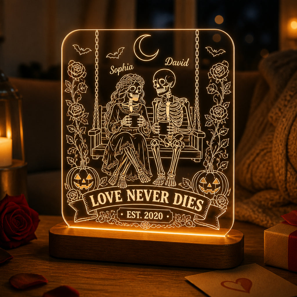 Love Never Dies LED Night Light – Personalized Couple Names & Est. Year - Personalized 3D LED Light Wooden Base a08c7b56-941a-4c75-ba0e-1e9d186a38f8.jpg