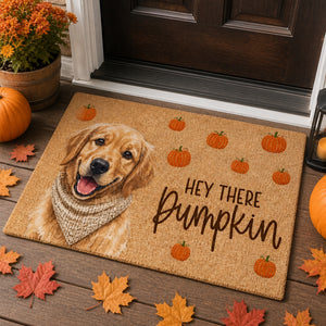 Custom Pet Portrait Fall Doormat – Hey There Pumpkin - Personalized Doormat a0a302c8-89b5-4a31-8049-1f899bff04d4.jpg