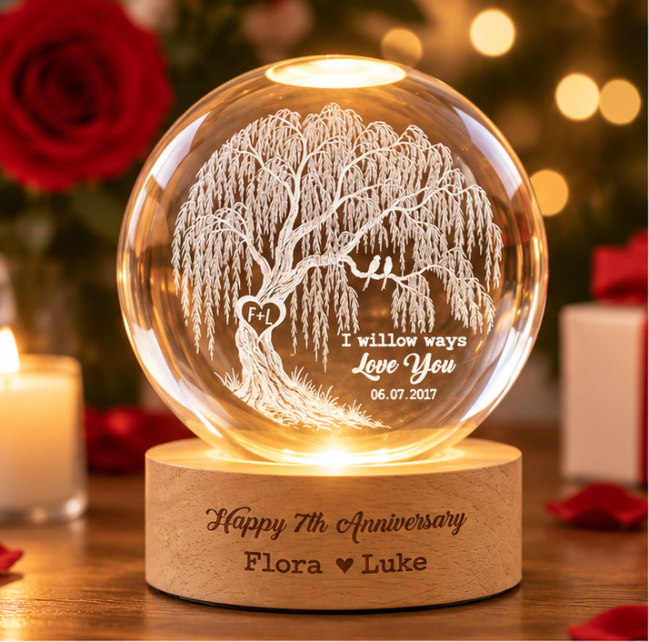 Personalized Willow Tree Crystal Ball LED Night Light, 9th Wedding Anniversary Gift, Willow Tree Gift, 9th Anniversary Willow Tree Gifts a0be7a00-db76-4f24-b2be-625d783db0b3-set_3_image_1.png