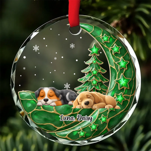 Beside Pearl Of You With Dog - Personalized 3D Effect Glass Ornament a0ca0acb-75a3-416e-8e19-acc244973eb0-1789712040144734_preview.png