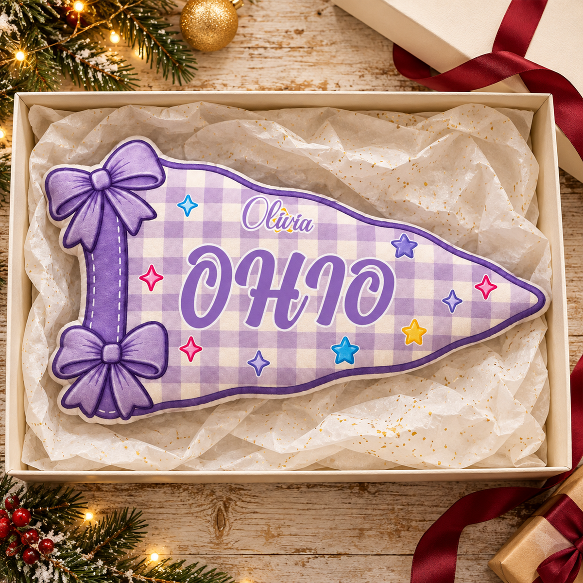 University Pennant Custom Shaped Pillow -  Custom Student Name Gift, College Acceptance Keepsake, Christmas Decor a0e5ebcf-42e3-4d75-aa73-712052e8d4bc-3-4-.png