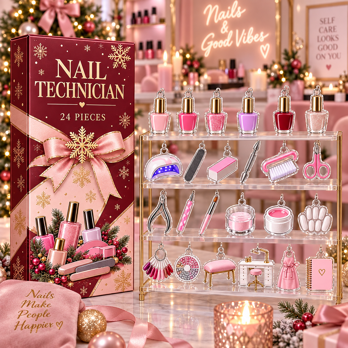 Nail Technician Advent Calendar, 24 Acrylic Hanging Ornaments, Profession Christmas Countdown, Career Keepsake Gift a12db08b-4391-455f-8218-754e037ab009-b8994e80-6b34-4b92-9c15-1368239c7d1e.png