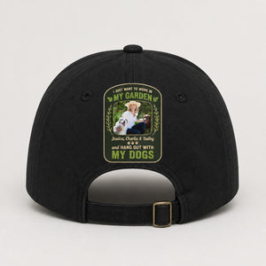 Garden + Dogs Photo Cap – Custom Photo & Names - Personalized Printed Cap a157b895-91ef-41ce-9606-d96535d1eaf9.jpg