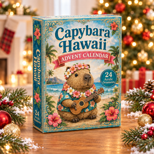 Capybara Hawaii Advent Calendar 2026 - 24-Day Festive Countdown, Acrylic Charms Blind Box - Gift For Capybara Lovers a16c0f3f-34b9-4aee-b514-6245933c042c-capybara-box.png