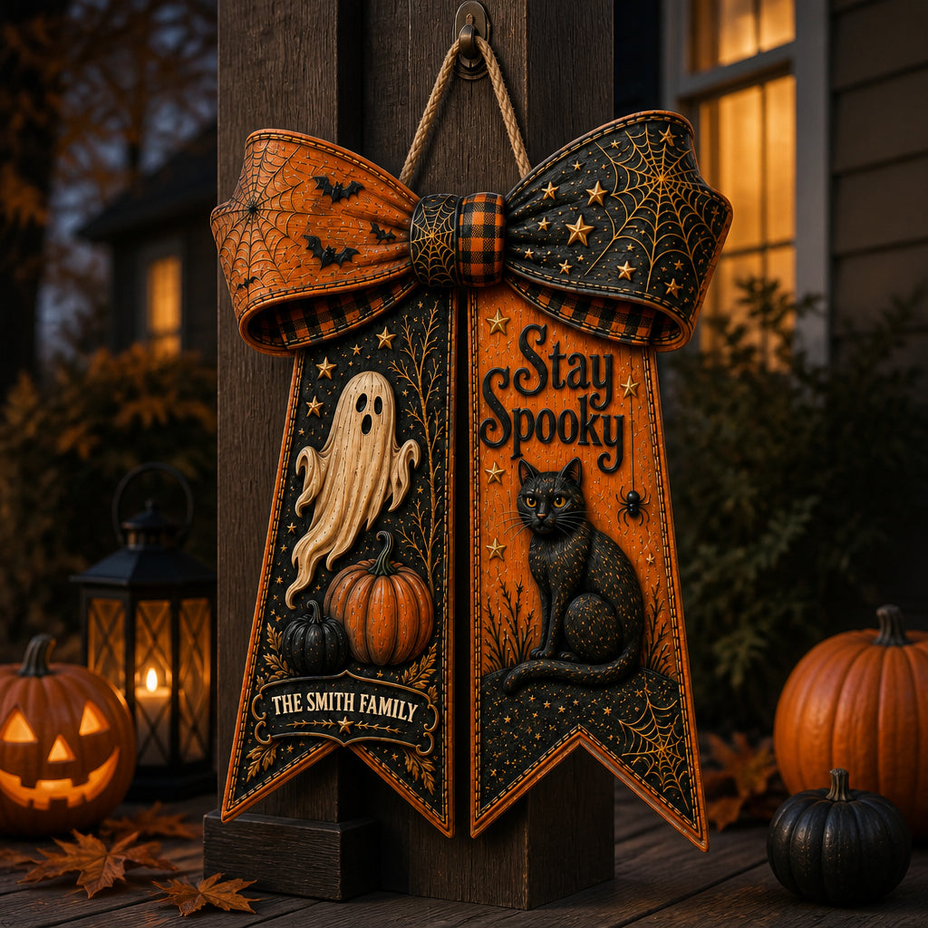Stay Spooky Personalized Halloween Door Sign - Personalized Wood Sign a16e66b6-61bd-43f8-80ce-af6fd1acf346.jpg