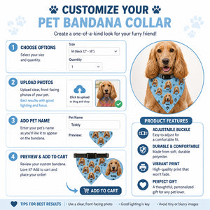 Custom Pet Photo Bandana – Name Badge Edition - Personalized Pet Bandana Collar With Adjustable Buckle a1890bd3-76f4-4518-a6a8-c854bf3eb281.jpg