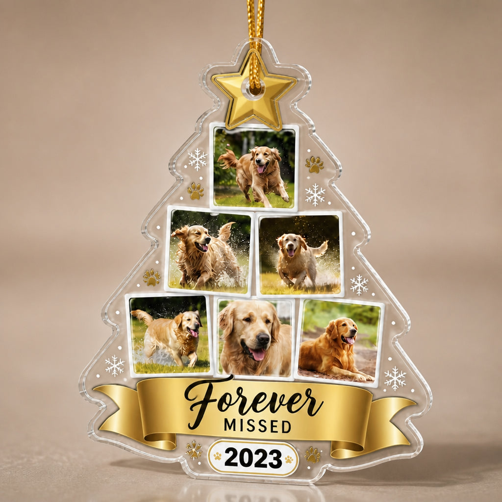 Forever Missed Memorial Pet Photo Tree Ornament (2023) - Personalized Transparent Acrylic Ornament a19b0bb4-beda-4917-96d5-95f70eaf8fbe.jpg