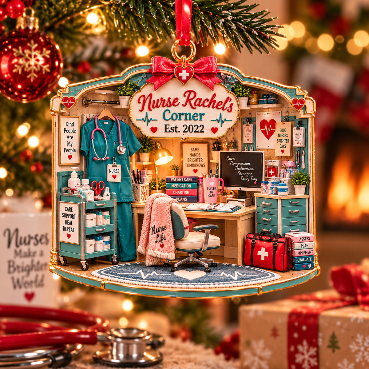Personalized Nurse Corner Christmas Ornament – Custom Name & Year, Nurse Appreciation Gift, RN Christmas Gift for Her, Nursing Graduation Keepsake a1c025b7-5701-4ed2-bf2e-df9ec448f45b-Image-Oct-22-2026-04_11_00-PM-4.png
