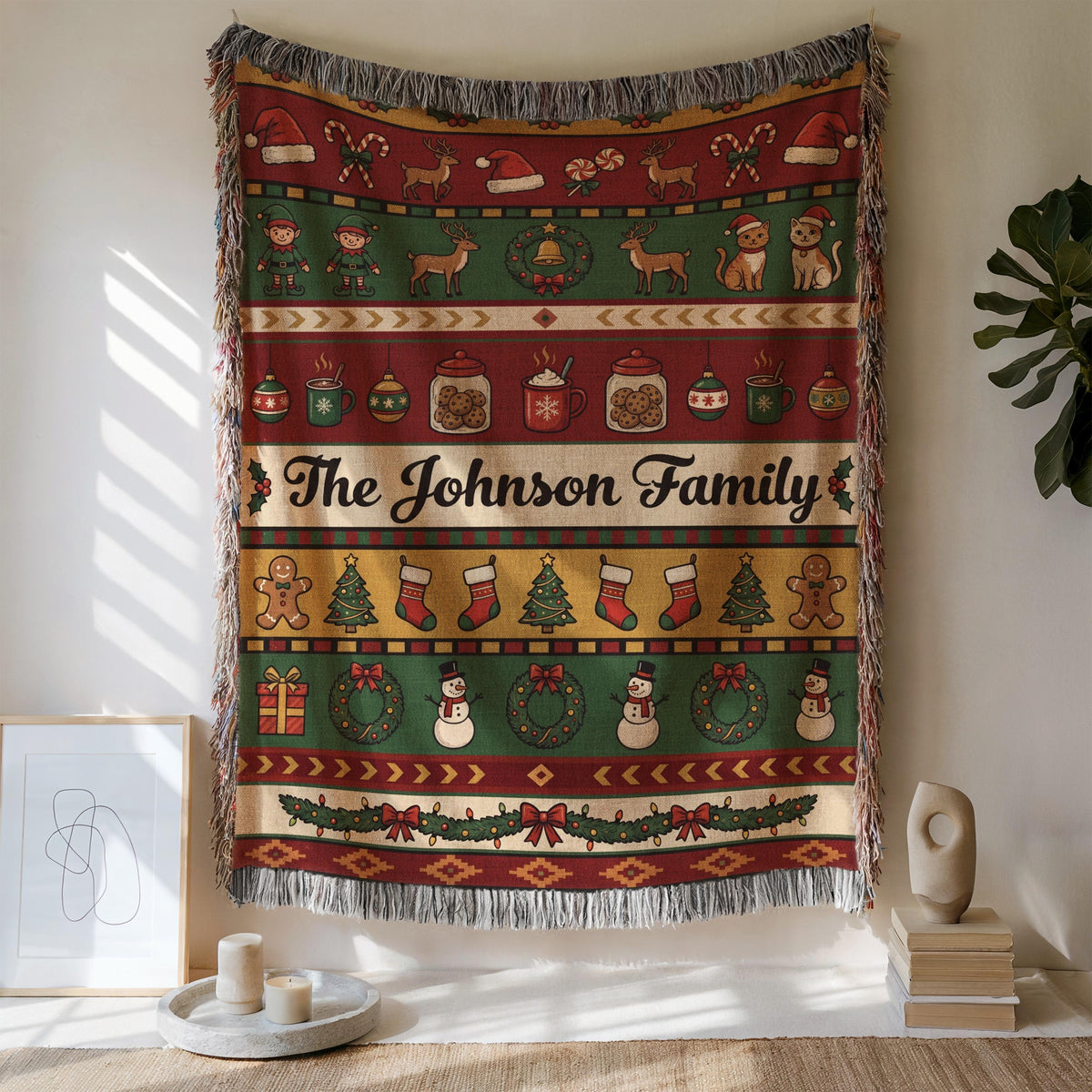 Personalized Family Christmas Woven Blanket | Custom Holiday Pattern Blanket | Cozy Xmas Home Decor Gift a1c10dcd-91fe-4b52-a614-e71c7ae13319-1.jpg
