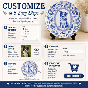 Custom Delft Blue Pet Portrait Plate - Personalized Personalized Ceramic Plate a200ea27-0f2b-4a02-9a84-0adfe3b146fe.jpg