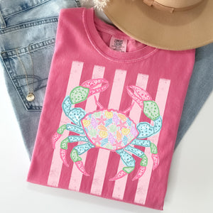 Comfort Colors Crab Shirt - Preppy Crab Graphic T-shirt - Boho Summer Beach Shirt - Retro Print Nautical Image TShirt a2056cd3-1d23-4de3-a8b5-555c7d5dc184-8.jpg