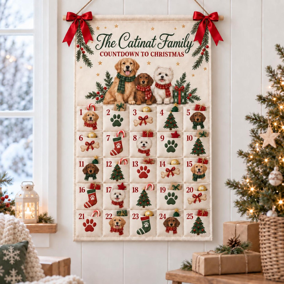 Personalized Dog Advent Calendar, 25 Pockets, Custom Family Name Wall Hanging (Reusable) a20dc77c-75ab-45d5-997c-291191962e2e-il_1588xN.8553502220_p50b.jpg