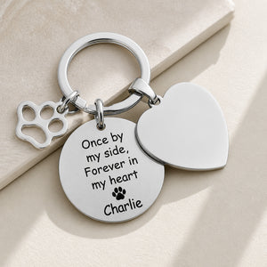Pet Memorial Photo Keychain – Once by My Side, Forever in My Heart - Personalized Photo Charm Keychain a228c8e4-ce15-4735-84fb-95102fc3f22d.jpg