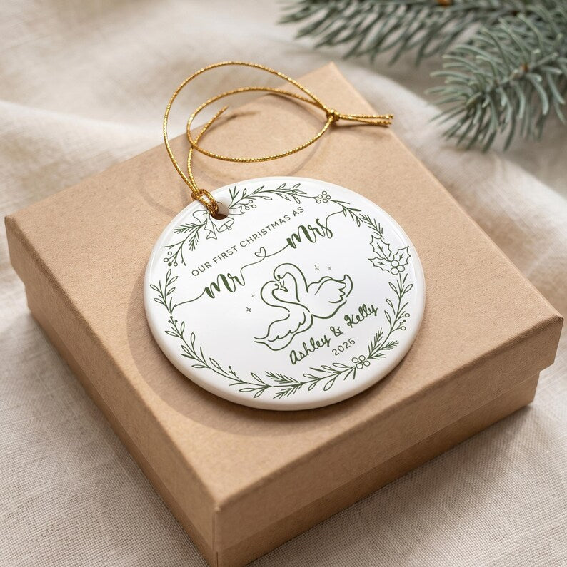 Personalized Engagement Ornament, The Year We Got Engaged Ceramic Keepsake, Custom Couple Ornament with Names and Year, Bride to Be Gift a22e4023-452e-4887-9b85-255192fa7ef4-ghfh-5-.jpg