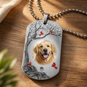 Pet Memorial Dog Tag Necklace – I Will Carry You With Me (Photo + Name & Years) - Personalized Dogtag Necklace a235ed3a-72f0-4e73-b722-ae0e7fb133ab.png