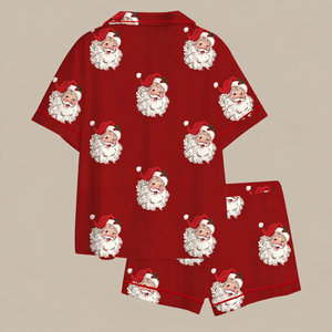 Vintage Santa Christmas Pajamas Matching Family Pajama Set Red Holiday Sleepwear Retro Santa Claus Matching Pjs Christmas Eve Loungewear a237e23b-b38b-4623-bb41-3525608dd1e1-dfdgf-2-.png