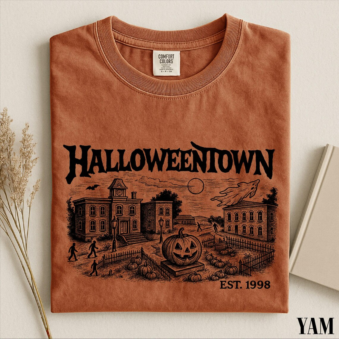 Halloweentown Comfort Colors Shirt, Spooky Town Graphic Tee, Haunted Retro Humor Top, October Halloween Gift Shirt for Seasonal Lovers a25b26da-a616-4f23-8a05-bc956968f6b3-1_converted.png